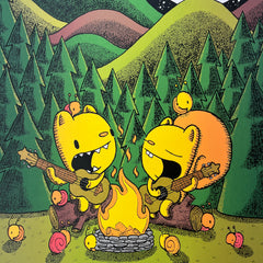 campfire songs screen print (11x17)