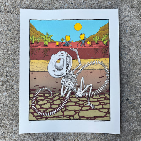 skeleton crew screen print (16x20)