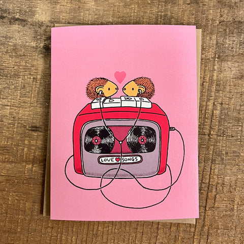 Hedgehog Walkman Card
