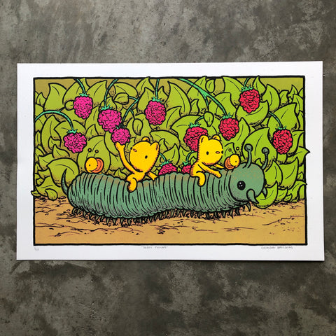 Berry Picking screen print (11x17)