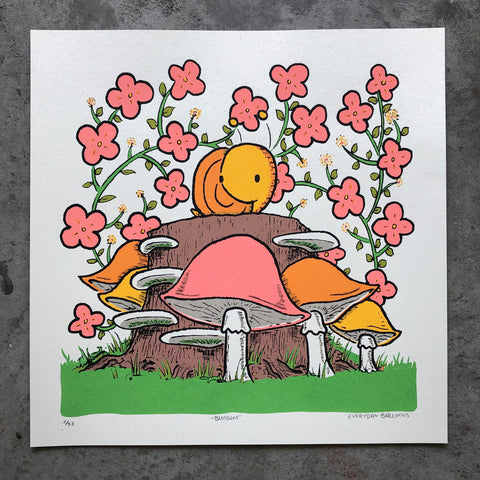 Blossom screen print (12x12)