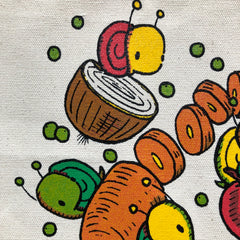fruits and veggies XL grocery tote bag