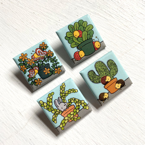 square plant pins