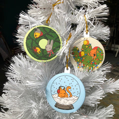 holiday cactus ornament