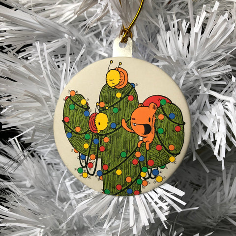 holiday cactus ornament