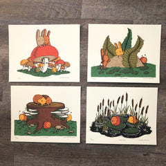 mushroom mates screen print (8x10)