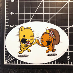 Pizza High-Five Sticker