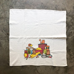 baking buddies flour sack tea towel
