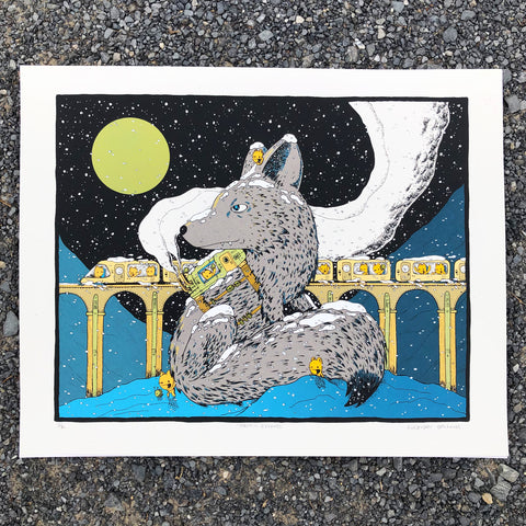 arctic express screen print (16x20)