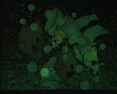 chasing fireflies (glow in the dark) screen print (18x24)