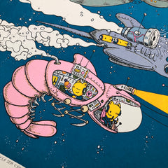 deep sea explorers screen print (18x24)