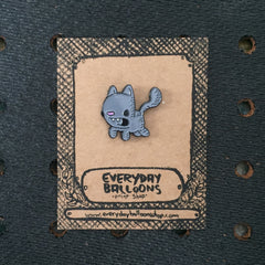kitty enamel pin