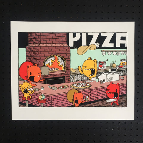 slice shop screen print (16x20)