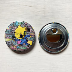 cosmic blast bottle opener magnet