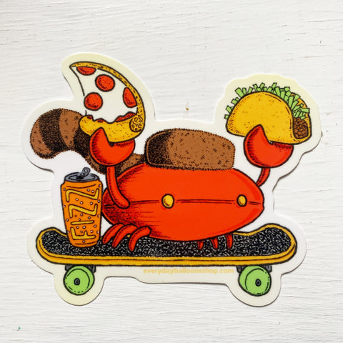 Party Crab Sticker