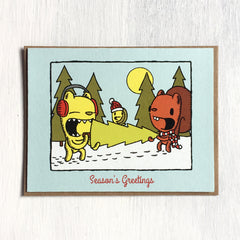 tree season's greetings holiday card