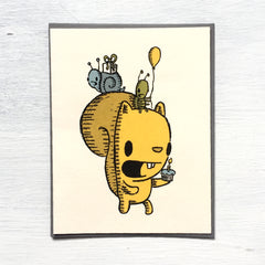 squirrel birthday card