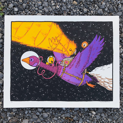 night flight screen print (16x20)