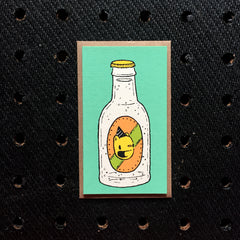 birthday bottle mini card