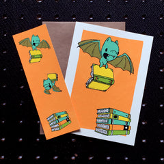 bat bookmark card