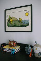 beachside bears screen print (16x20)