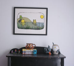 beachside bears screen print (16x20)