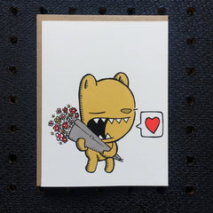 bear valentine, cute valentine card