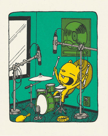 the beat - drum screen print (8x10)