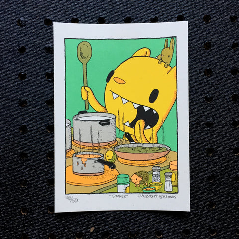 simmer screen print (5x7)