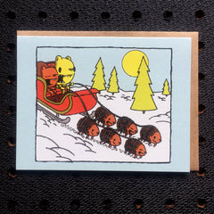 sleigh ride holiday card