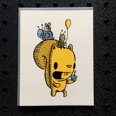 squirrel birthday card